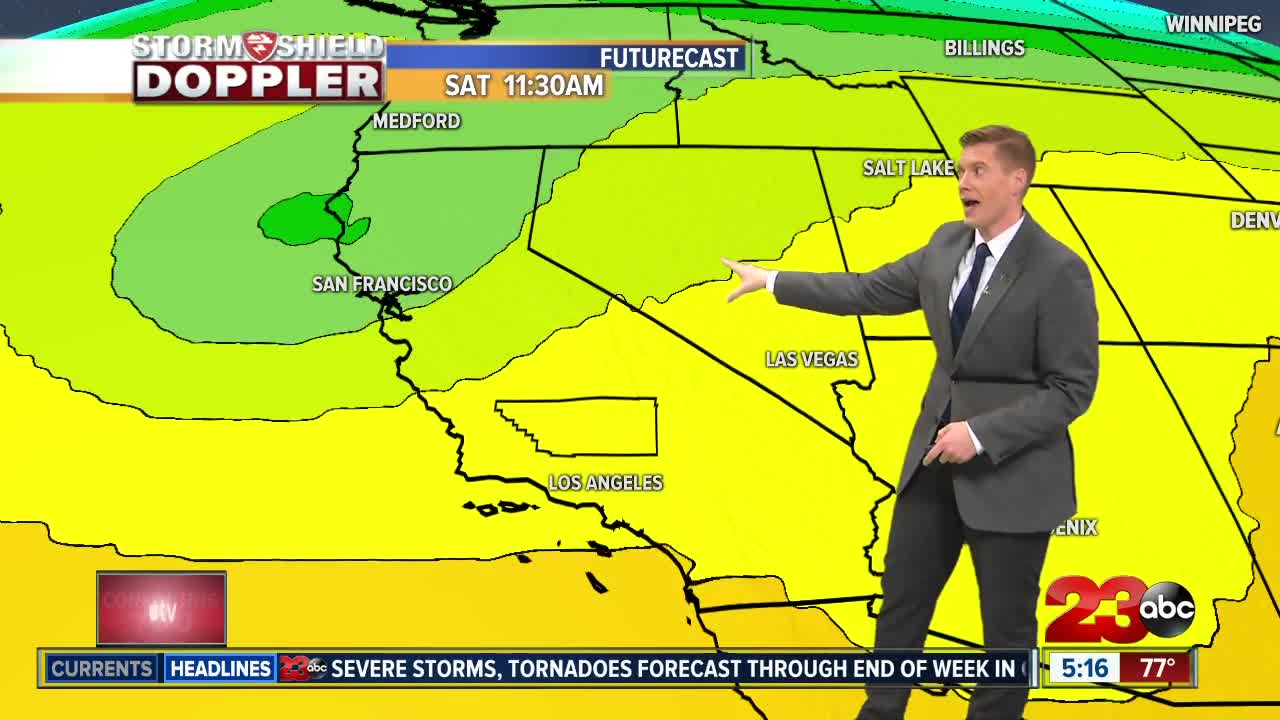 High pressure brings a return to sunny and stable weather