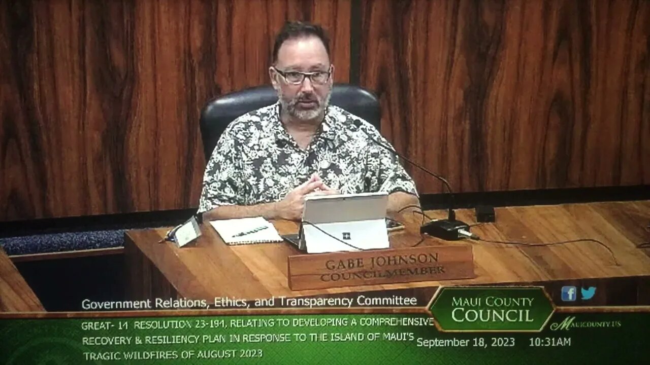 Maui Gov Ethics Transparency Committee 9-18-23 Closing 7 Johnson