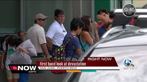 Puerto Rico residents face crowded airports