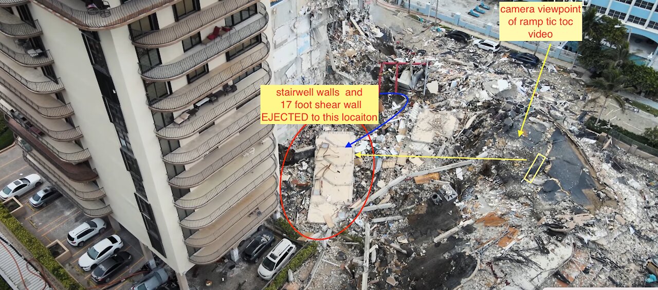 Champlain Towers Critical Shear areas were 3 sided and NOT balanced #champlainTower