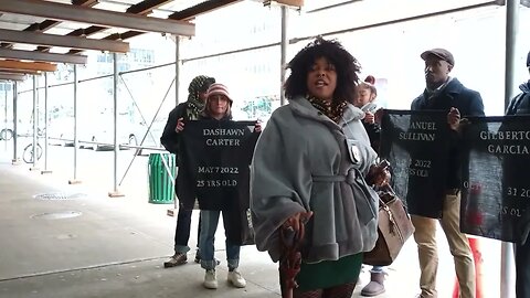 The Rally to Protect Human Rights 1/10/23 hosted by #humanrights #NYCjailcrisis #CloseRikers