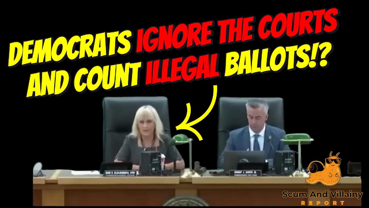 Democrats Ignore The Courts And Count Illegal Ballots?!