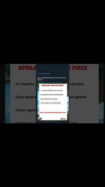 #ONEPIECE1080 🚨 LES PREMIERS PETITS SPOILS SONT DISPO