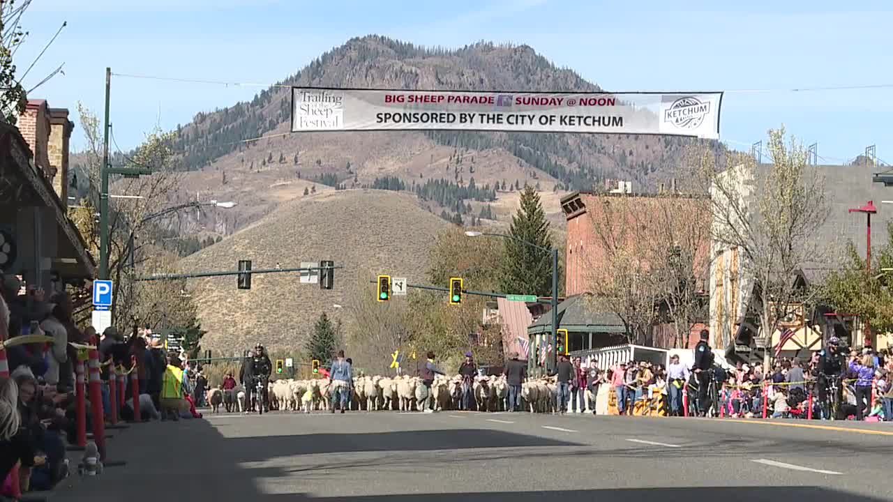 Sheep parade culminates the end of the 23rd Trailing of the Sheep festival in Ketchum