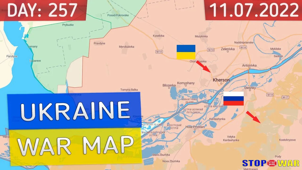 Ukraine war map 257 day invasion | Military summary latest news today