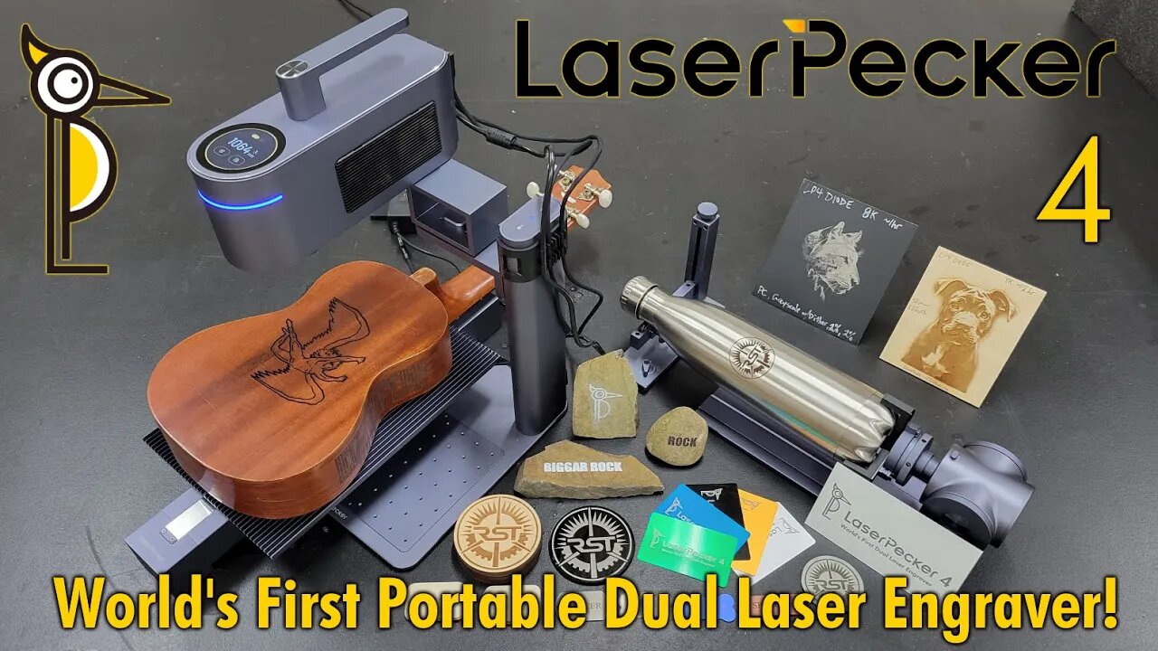 WORLD's FIRST Portable Dual Laser Engraver - LaserPecker 4