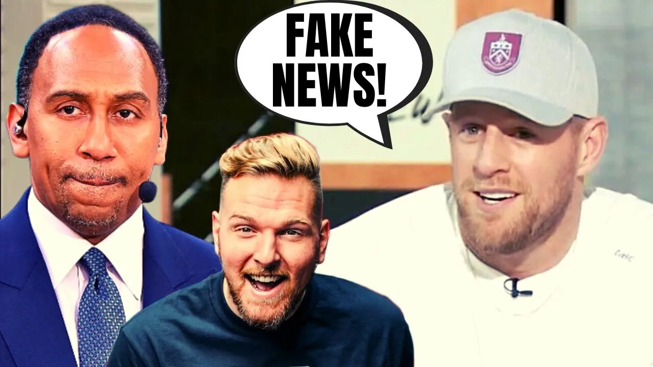 ESPN Gets EMBARRASSED After JJ Watt Exposes First Take As FAKE NEWS | Denies He's Joining Pat McAfee