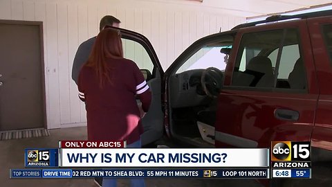 Vehicle goes missing, woman wants it fixed