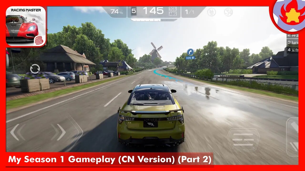My Season 1 Gameplay (CN Version) (Part 2) | Racing Master