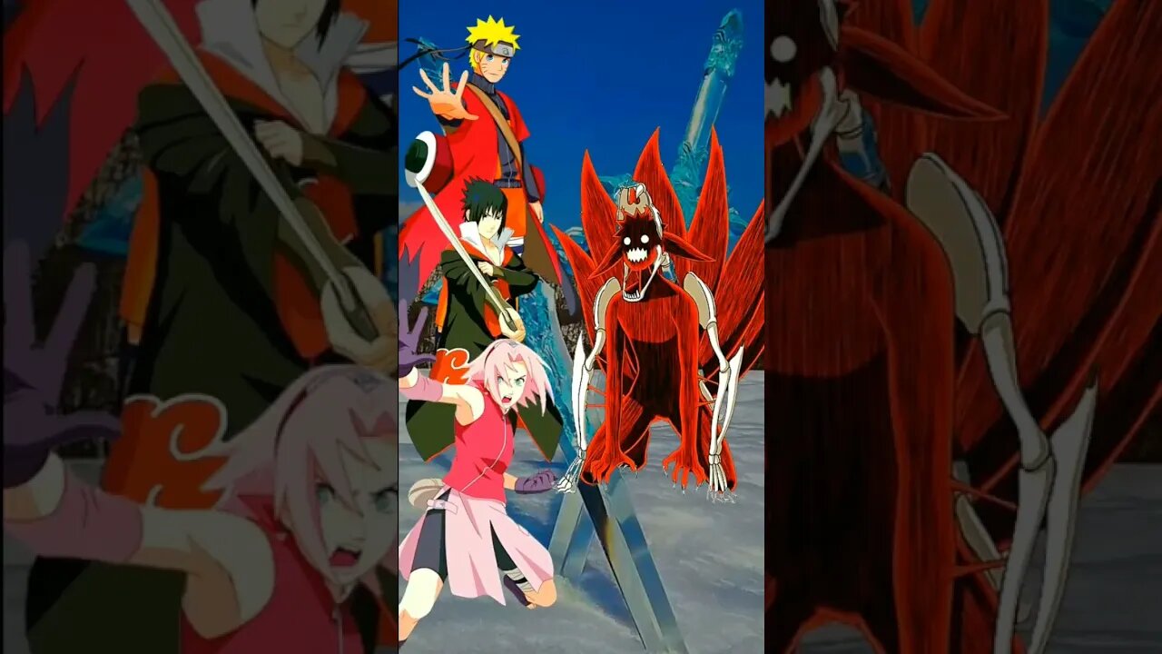 Team 7 Melawan Kurama - Siapa paling kuat.#shorts