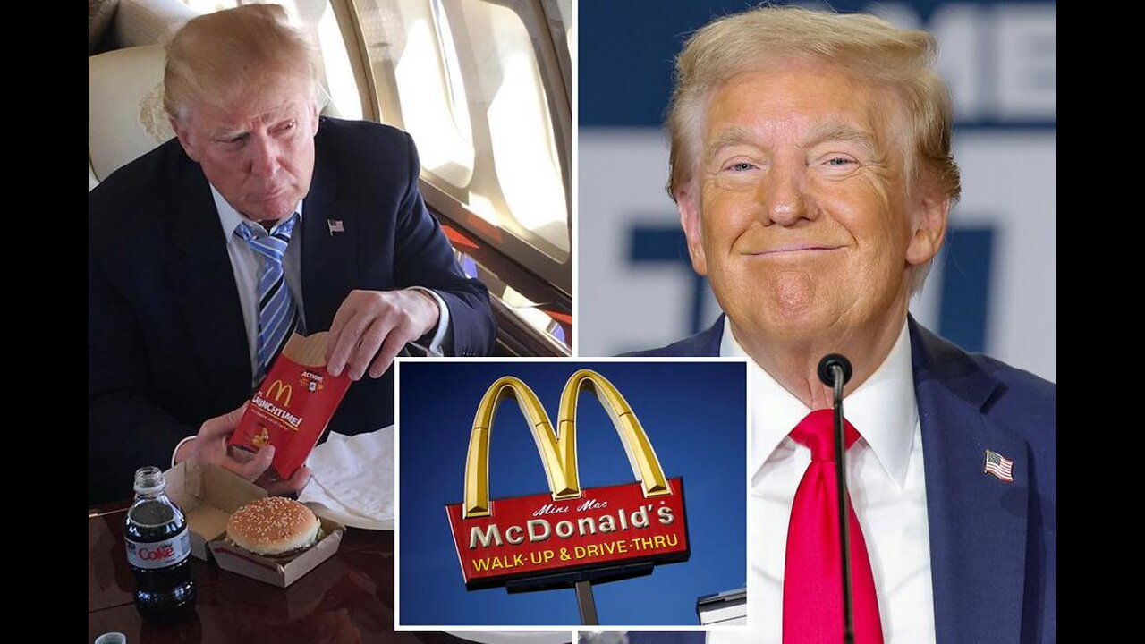 President Trump confirms he will be working at McDonalds