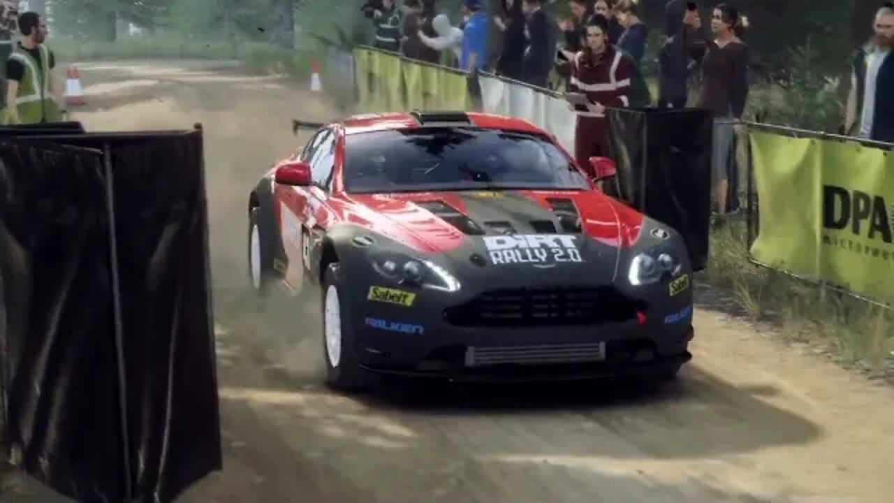 DiRT Rally 2 - Replay - Aston Martin V8 Vantage GT4 at Rosebank Farm Reverse