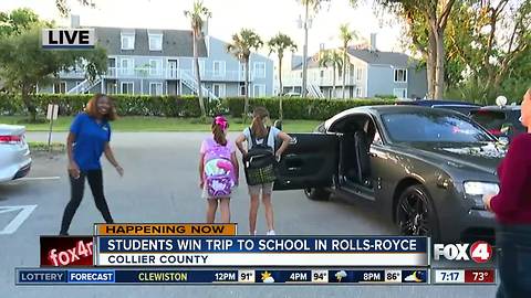 Contest gives two Collier students a trip to school in Rolls-Royce - 7am live report