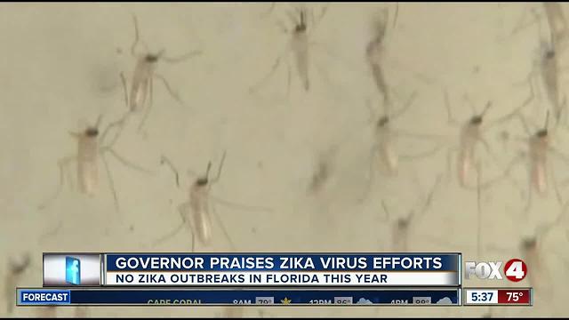 Governor: No active Zika zones in Florida so far this year