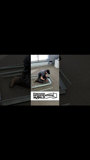 Perfect Tiny Home / Shipping Container Window Frame! #easyinstall #diy