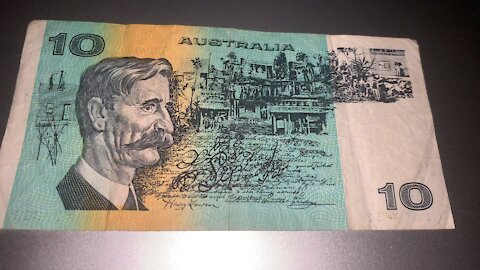 OLD $10 AUSTRALIAN NOTE Part 2