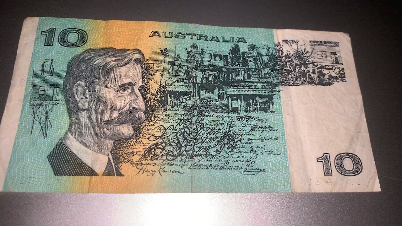 OLD $10 AUSTRALIAN NOTE Part 2