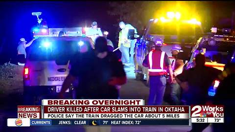 Oktaha man killed in train collision