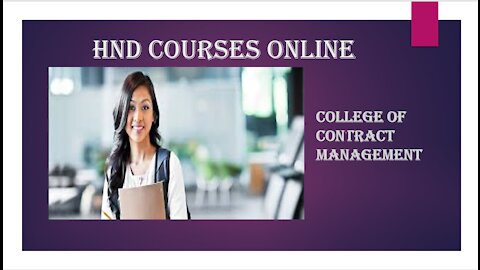 HND courses online