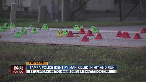 Police search for driver of fatal hit-and-run pedestrian crash on Adamo Drive in Tampa