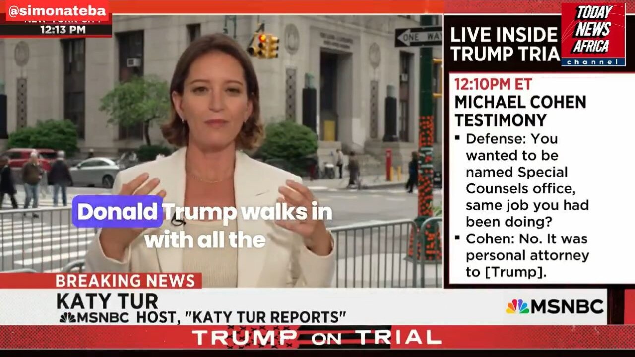 Katy Tur: Trump's Entourage In Court To Intimidate The Witness And The Jury… A 'Mean Girl' Presence