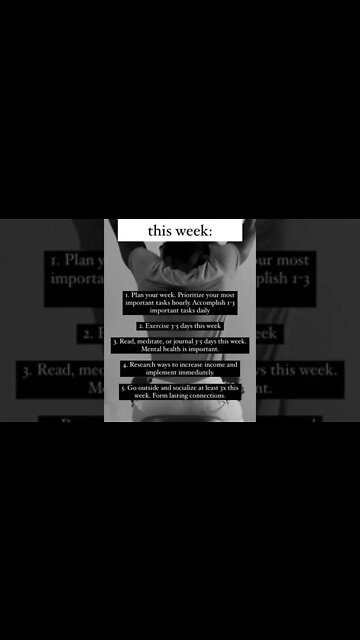 5 ways to DOMINATE your week