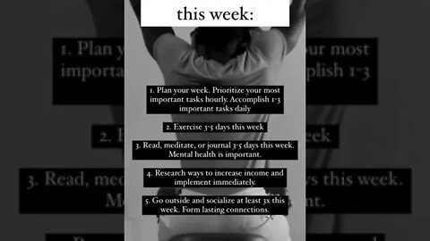 5 ways to DOMINATE your week