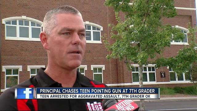 Student arrested for bringing fake gun to school, holding it to 7th grader's throat