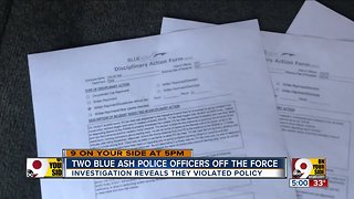 Two Blue Ash police officers fired