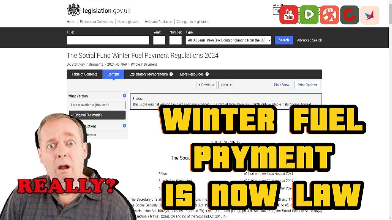 Winter Fuel Payment is now Law: How did they do that?