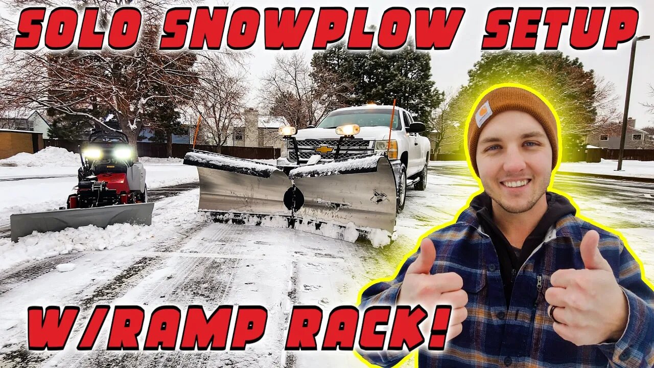 SOLO SLOWPLOW SETUP | $1000/STORM WITH RAMP RACK!