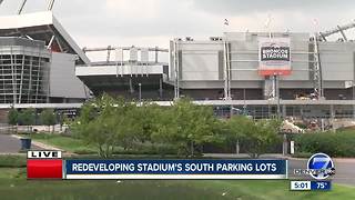 Redeveloping stadium's south parking lots