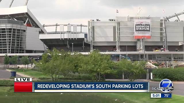 Redeveloping stadium's south parking lots