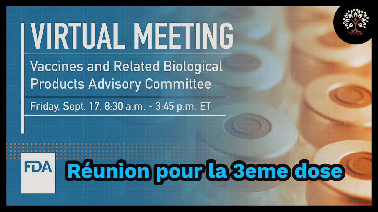 La FDA reçoit des spécialistes pour parler de l'autorisation de la 3eme dose Pfizer