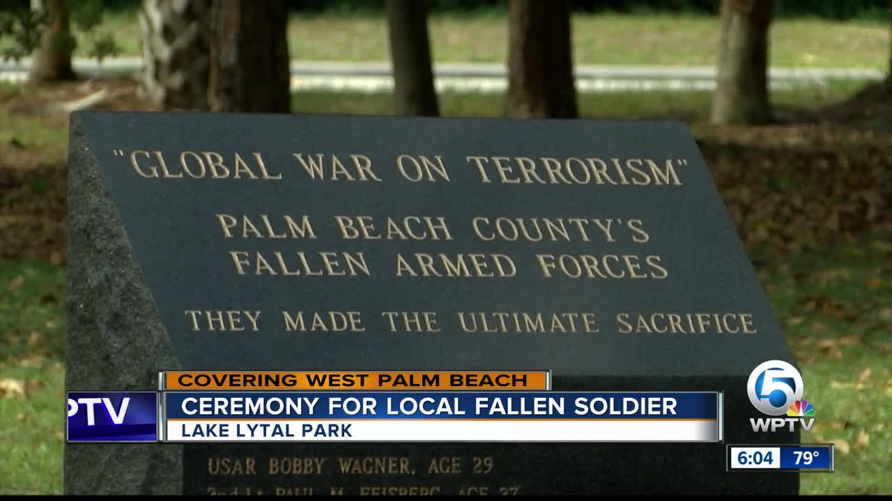 Ceremony for local fallen soldier held in West Palm Beach