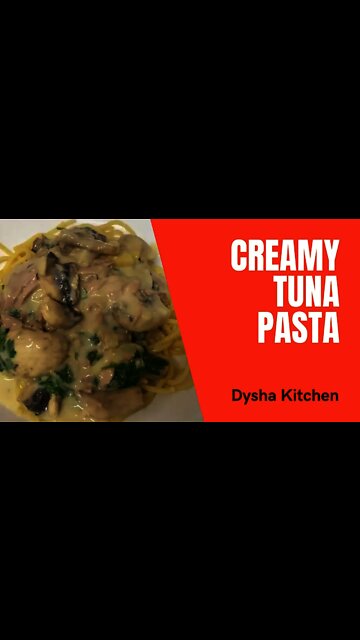 Cooking Creamy Tuna Pasta at home. Cooking Idea & Inspiration. Dysha Kitchen. #shorts