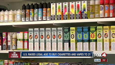 U.S. raises legal age to buy cigarettes and vapes to 21