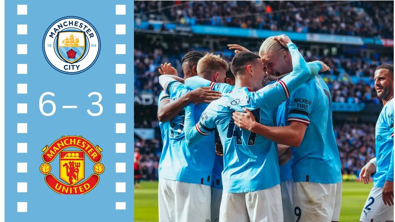 Manchester City vs Manchester United 6 3 Highlights |premier league|