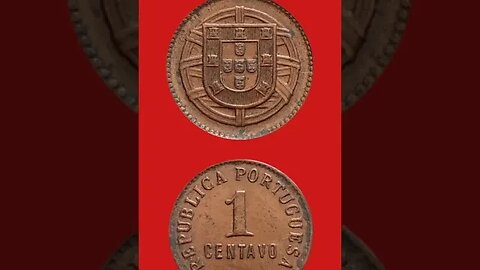 PORTUGAL 1 CENTAVO 1920.#shorts @COINNOTESZ #portugal