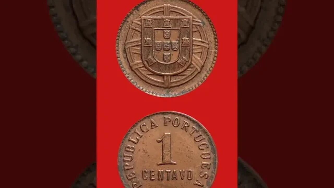 PORTUGAL 1 CENTAVO 1920.#shorts @COINNOTESZ #portugal