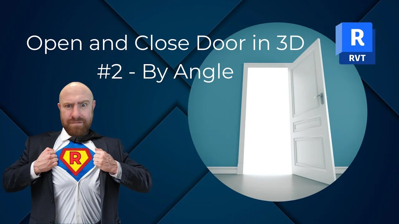 Open and Close Door in 3D #2 - By Angle