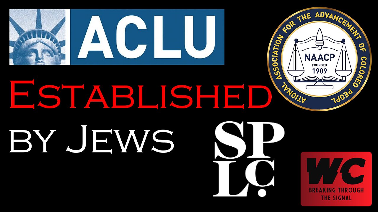 ACLU, NAACP, and SPLC Established by Jews