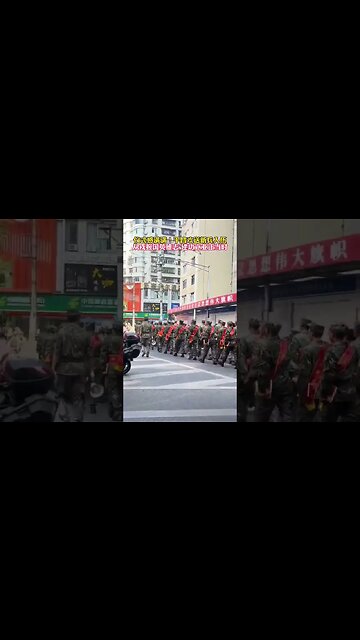 Send-off Event for New PLA Recruits in Pingchang County, Sichuan Province #china #ccp #chinanews