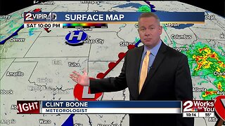 Saturday night weather