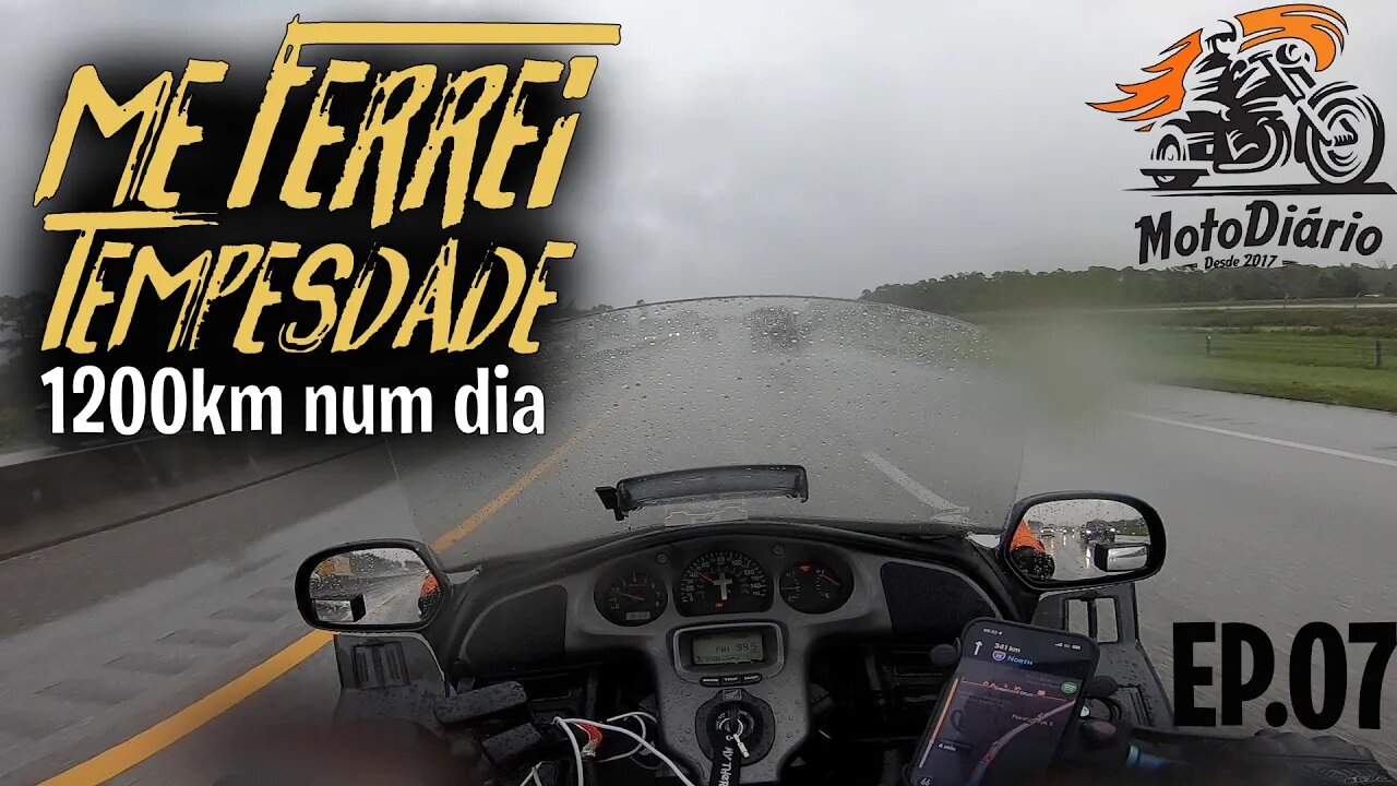 Rodei 1200km de CALOR e CHUVA de MOTO NOS EUA. MESEUA EP.07