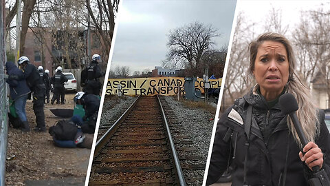 Far left anti-Israel activists arrested in Montreal for blocking railway