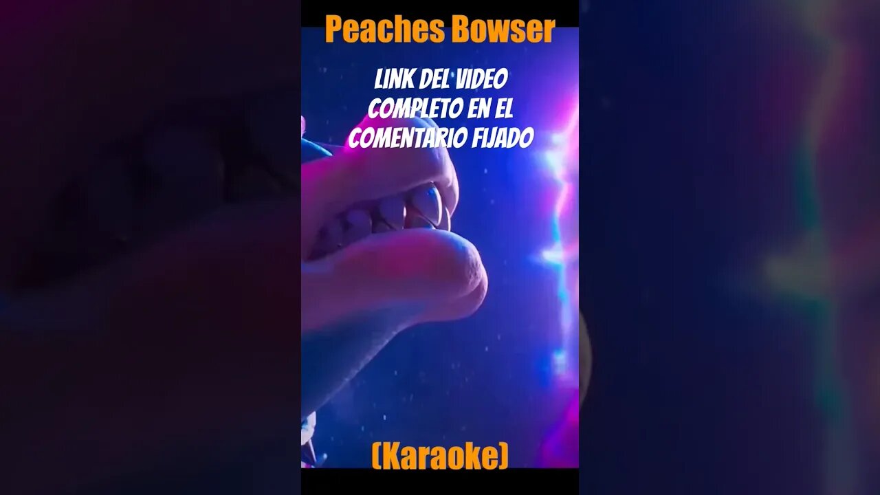 Peaches - Bowser (Karaoke) #shorts #mariobros