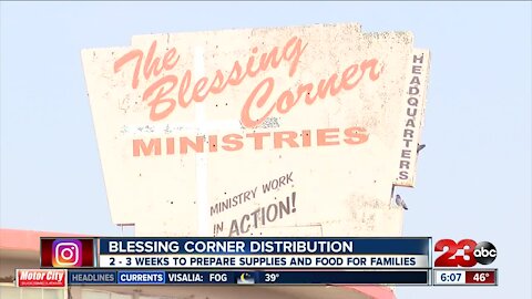 Blessing Corner hosts first food distribution of 2021