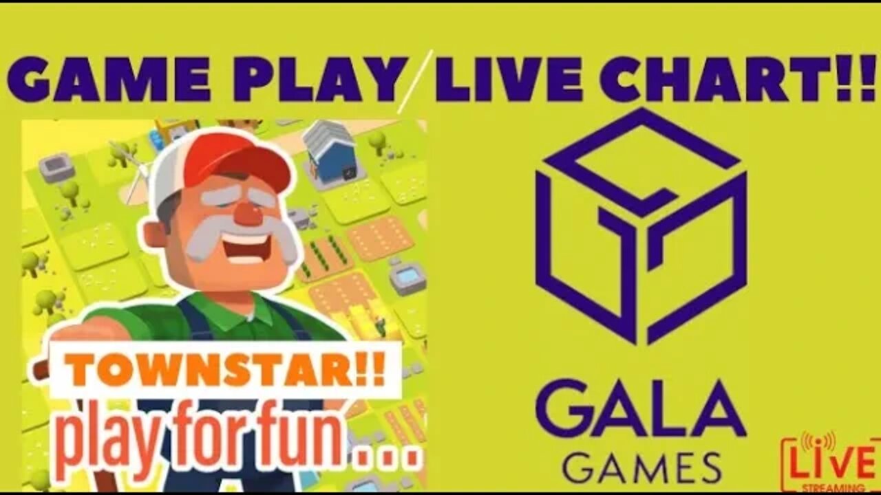 Gala Game's Townstar Live Chart/Music #crypto #gala #townstar #ethereum