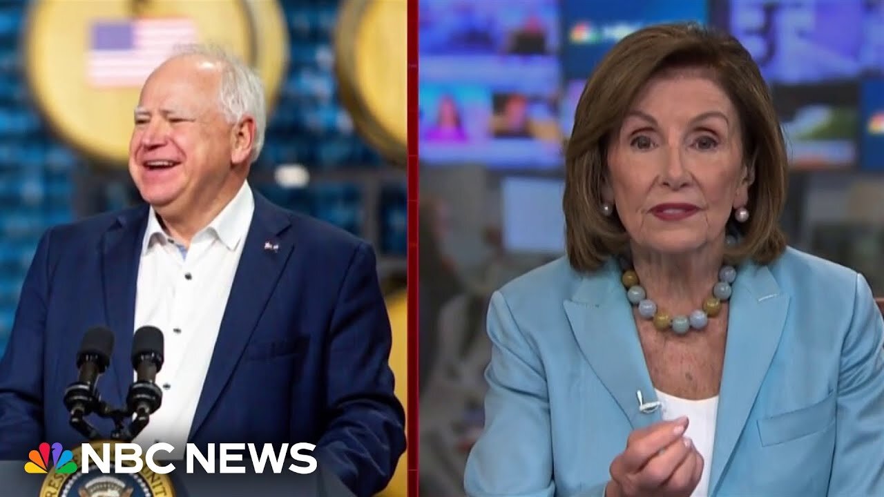 Nancy Pelosi reacts to Harris-Walz ticket: ‘Two candidates with vision, with values’ | NE